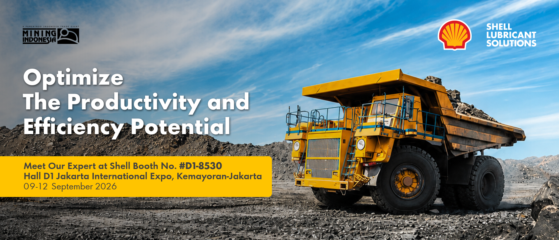 Optimize The Productivity and Efficiency Potential - Shell at Mining Indonesia 2026